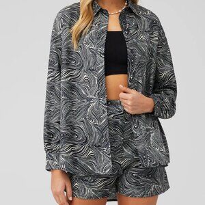 NWT 4th & Reckless ANDIE ZEBRA SHIRT